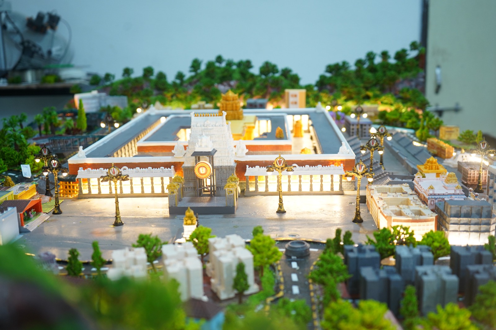 Temple architectural models, built to scale.