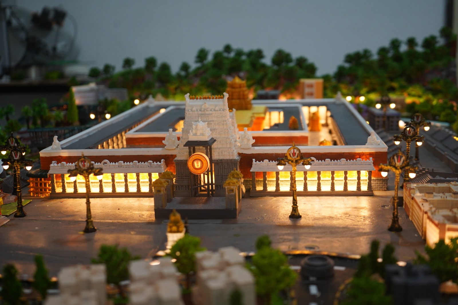 Temple architectural models, built to scale.